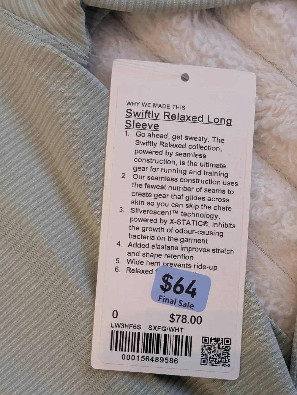 Lululemon Swiftly Relaxed Long Sleeve - Picture 3 of 4